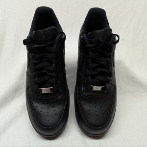 Nike Air Force Ones, Black, Size 10